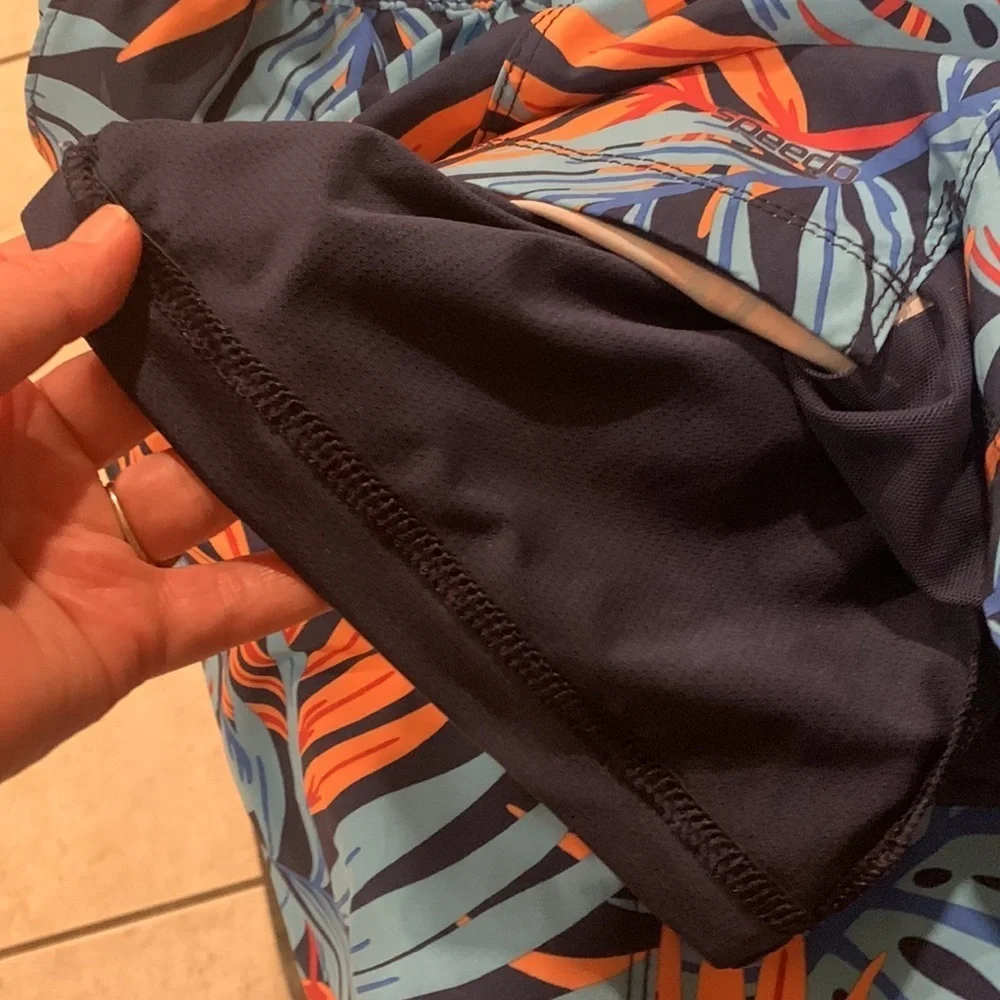 Speedo swim/board shorts with built in shorts size S